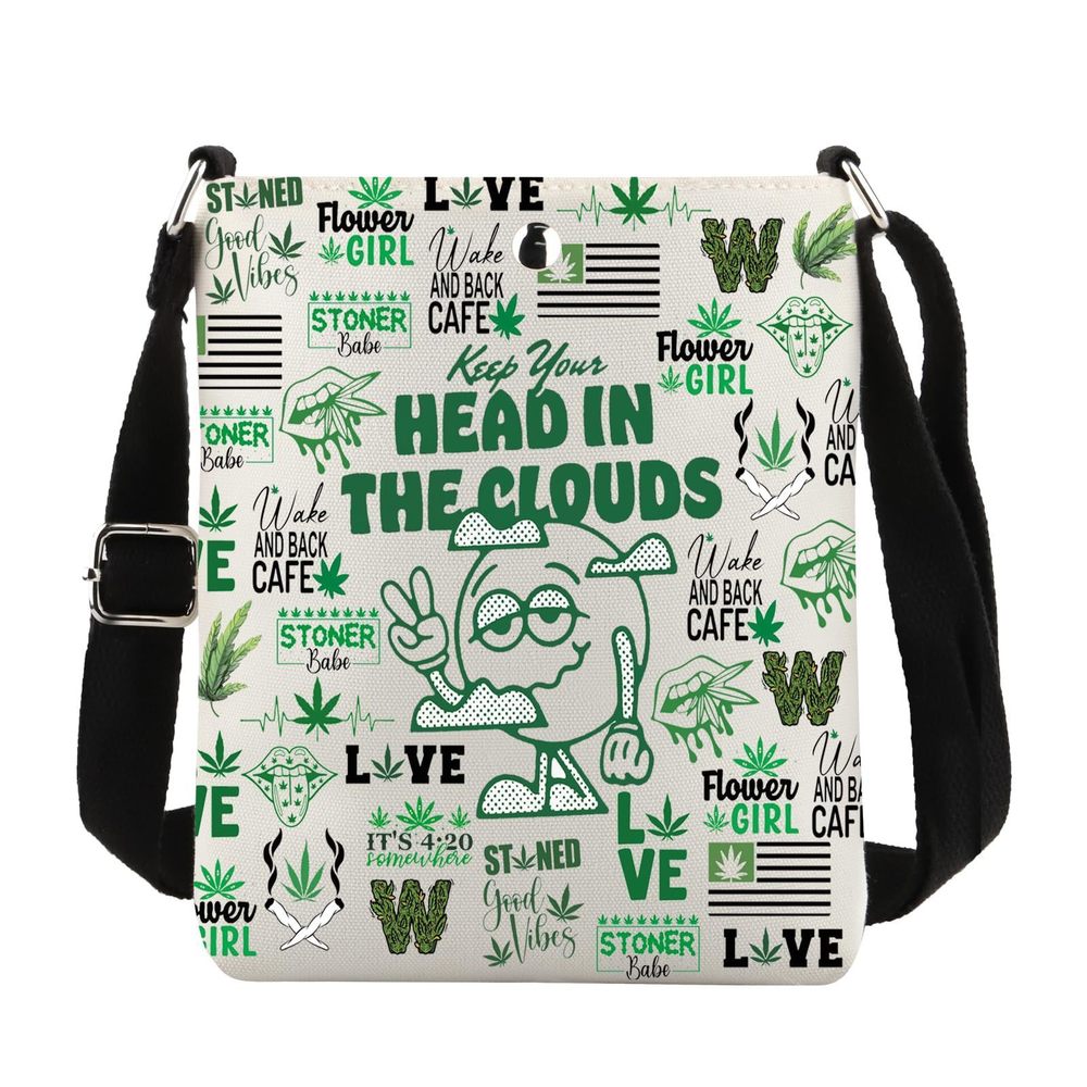 Keep Your Head In The Clouds Gift Stoner Gift Cannabis Lover Weed Addicted -_-